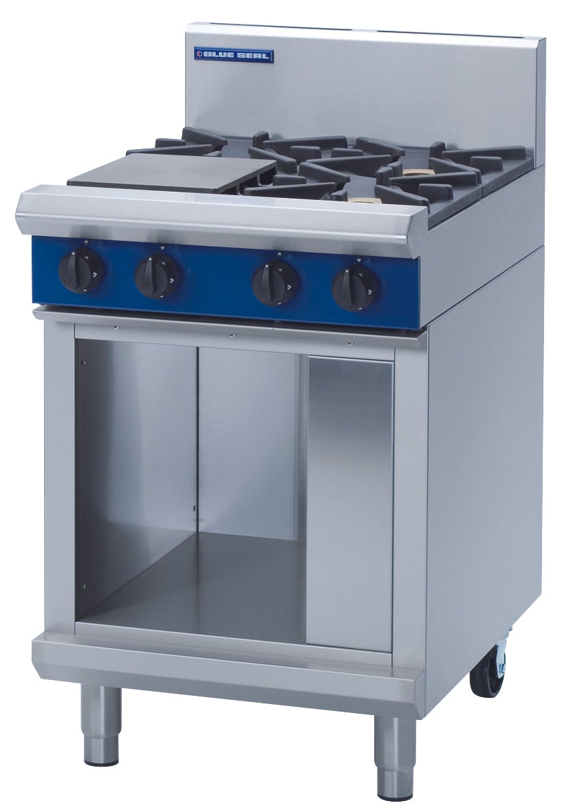 Blue Seal Evolution Series G514D-CB - 600mm Gas Cooktop - Cabinet Base