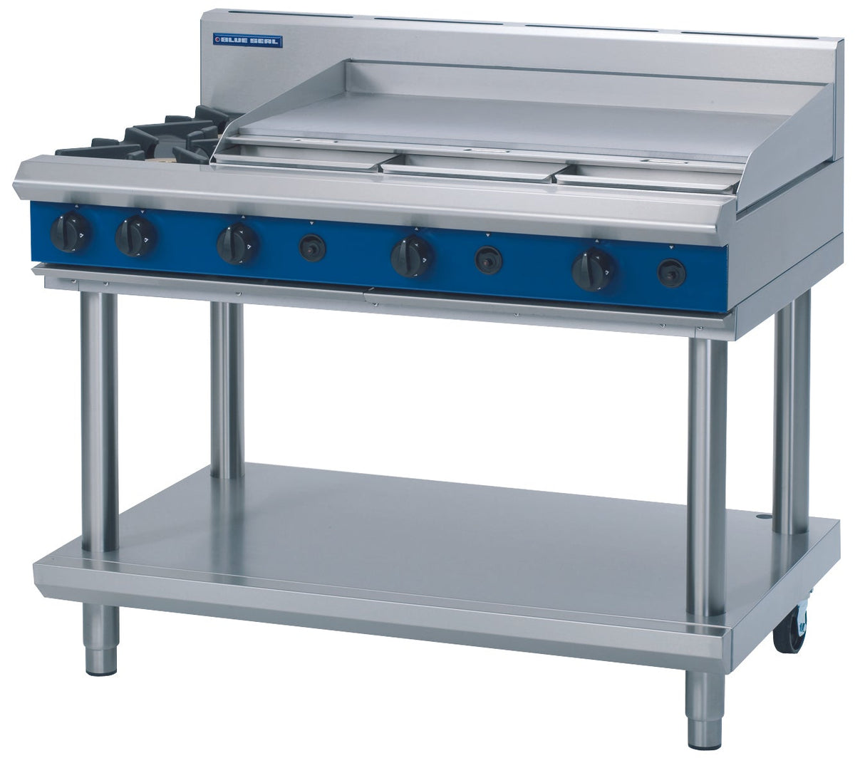 Blue Seal Evolution Series G518A-LS - 1200mm Gas Cooktop – Leg Stand
