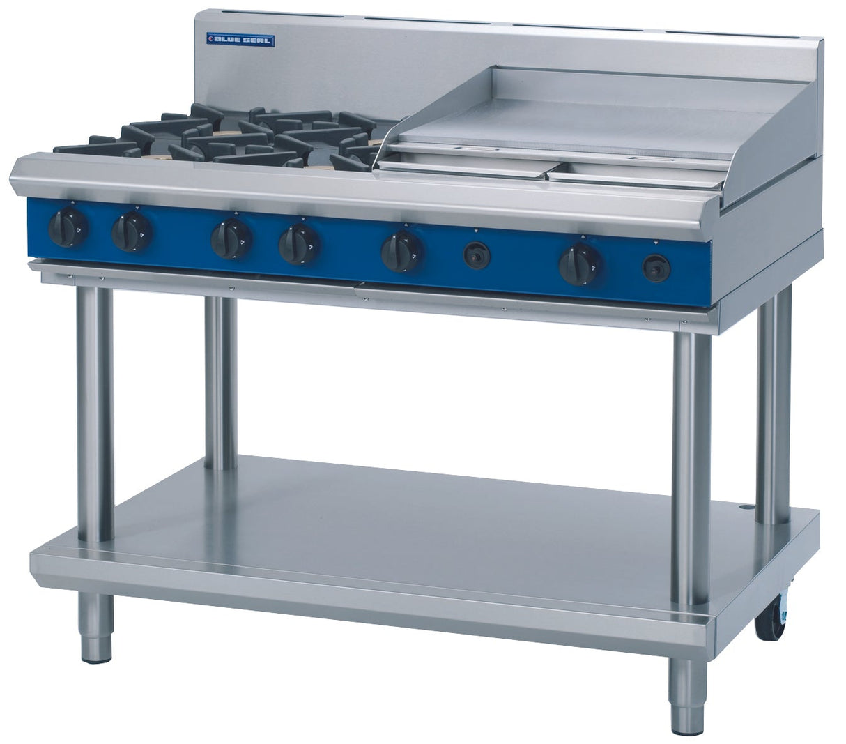 Blue Seal Evolution Series G518B-LS - 1200mm Gas Cooktop – Leg Stand