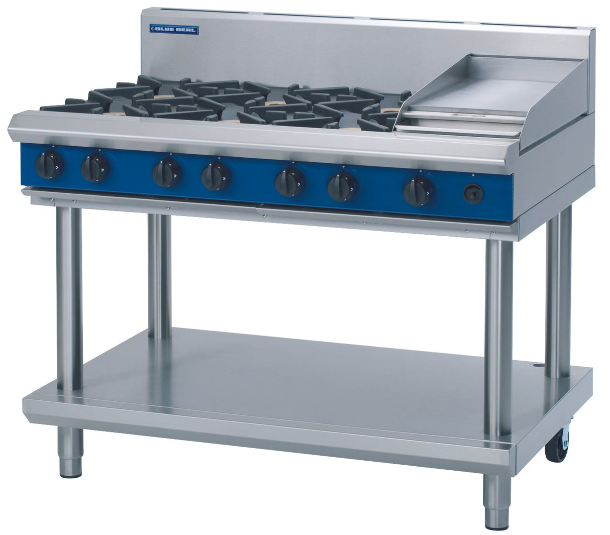 Blue Seal Evolution Series G518C-LS - 1200mm Gas Cooktop – Leg Stand