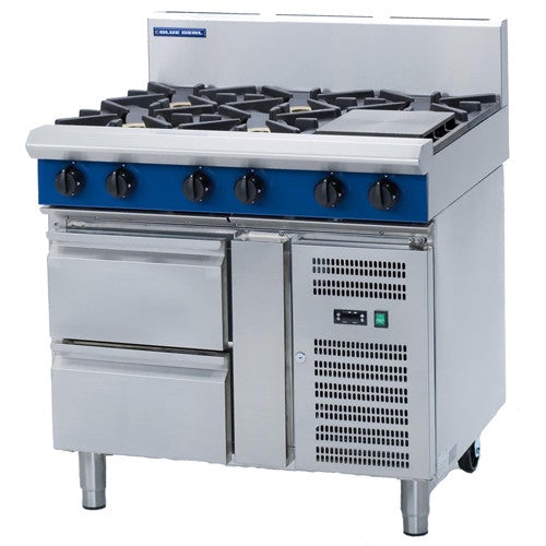 Blue Seal Evolution Series G518D-RB - 1200mm Gas Cooktop – Refrigerated Base