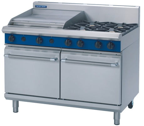 Blue Seal Evolution Series G528B - 1200mm Gas Range Double Static Oven