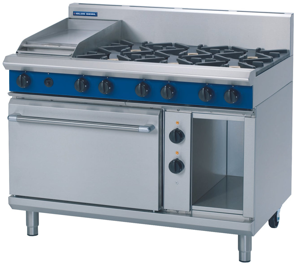 Blue Seal Evolution Series GE508C - 1200mm Gas Range Electric Static Oven