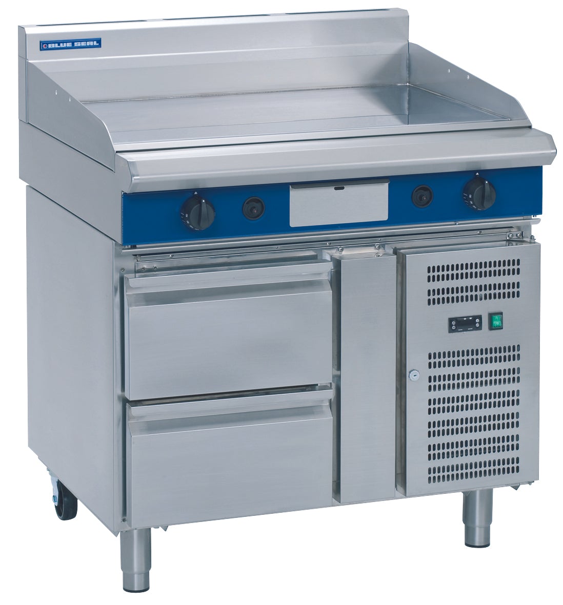 Blue Seal Evolution Series GP516-RB - 900mm Gas Griddle – Refrigerated Base