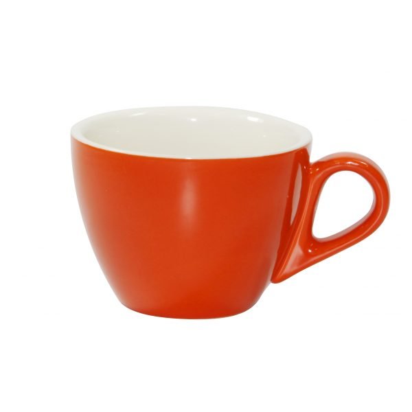 Brew-Saffron/White Large Flat White Cup 220Ml BW0115
