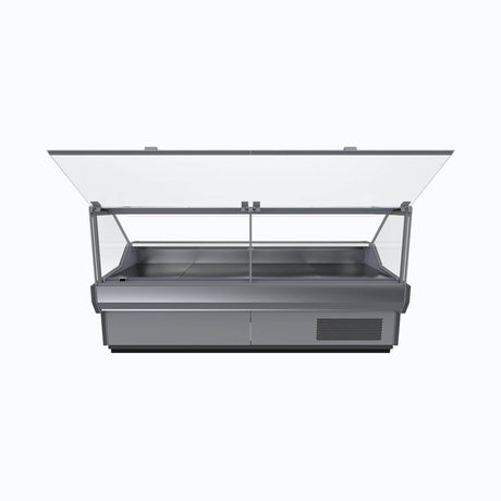 Bromic DD1250SG-NR Square Glass Deli Display - 1330mm