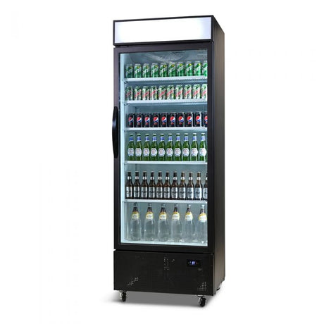 Bromic GM0690LB Black 690L Upright Display Fridge