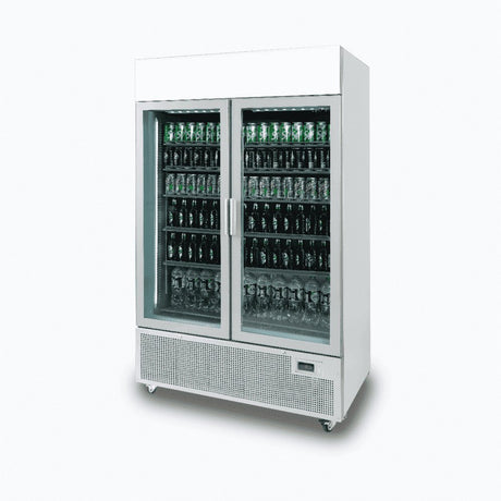 Bromic GM1100LS-NR Upright 2 Door Display Fridge - 1082L