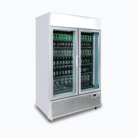 Bromic GM1100LS-NR Upright 2 Door Display Fridge - 1082L