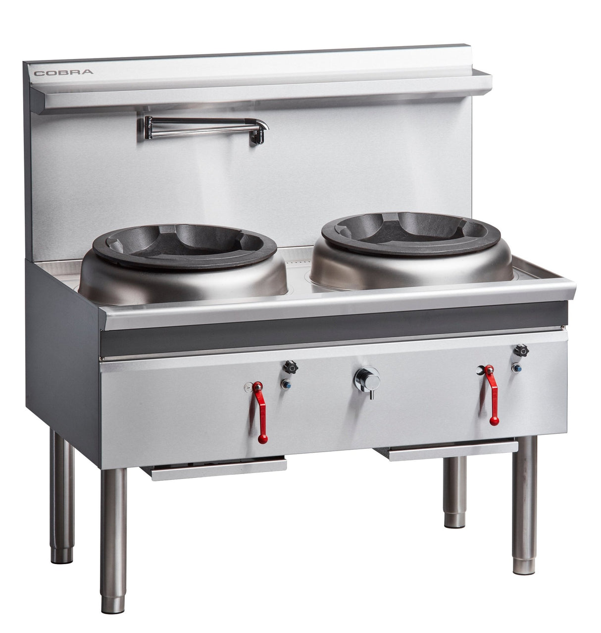 Cobra CW2H-DD - 1200mm Gas Waterless Wok with 2 Duckbill burners