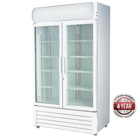 Double glass door colourbond upright drink fridge - LG-580GE