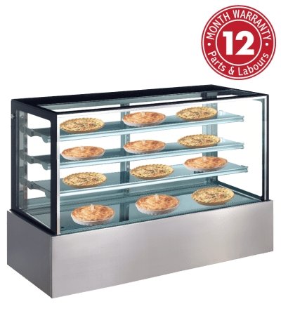 Exquisite CDW1200 Four Tiers Heated Display Cabinets