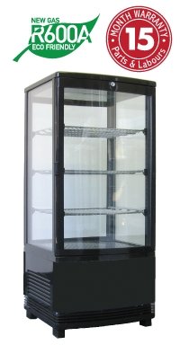 Exquisite CTD78 Four Sided Glass Counter Top Display Fridge