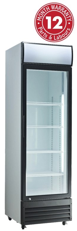 Exquisite DC400P One Glass Door Upright Display Fridge