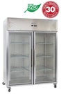 Exquisite GSC1410G Two Glass Doors Upright Fridge