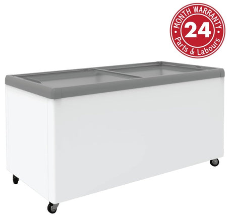 Exquisite SD650 Flat Glass Display Chest Freezer