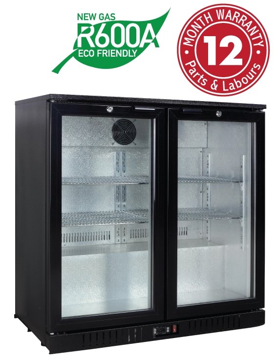 Exquisite UBC210 Two Swing Doors Backbar Display Fridge