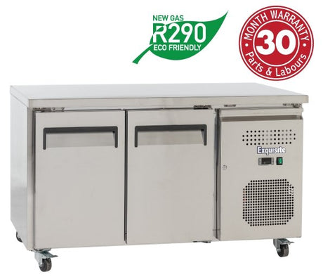 Exquisite USC260H 2 Door Under Bench Chiller with Solid Door