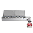 FED-X Salad Bench with Stainless Steel Lids - XVRX1800/380S