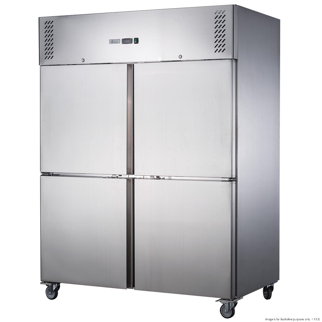 FED-X S/S Four Door Upright Fridge - XURC1410S2V