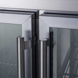 FED-X Three Glass Door Bench Fridge - XUB7C18G3V