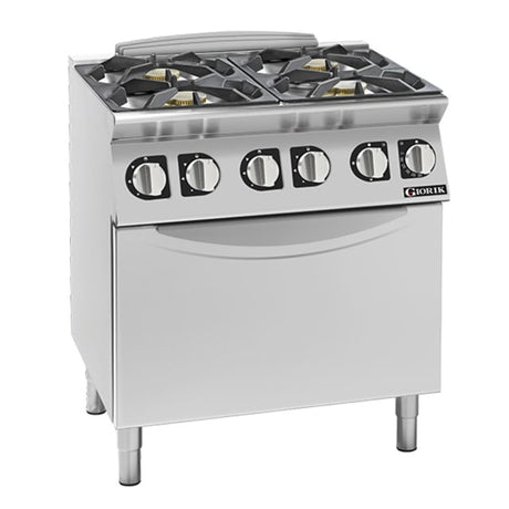 Giorik 700 Series 4 Burner Gas Cooktop on Electric Oven CG740ET