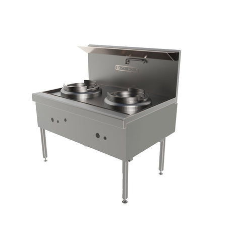 Goldstein CWA2 Double Gas Wok with Dual Ring Burners