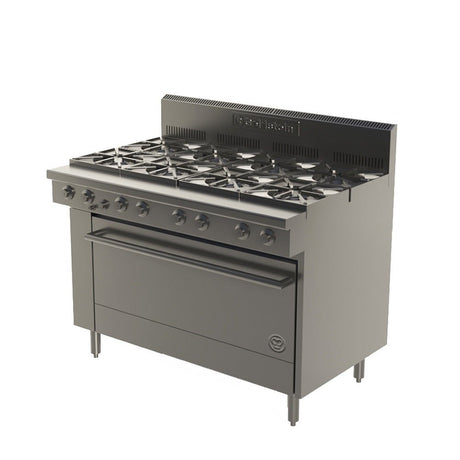 Goldstein PF840 Gas 8 Burner Cooktop with Static Oven