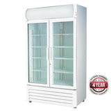 LG-1000GE Large Two Glass Door Colourbond Upright Drink Fridge