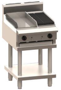 LUUS CS-3P3C – 600mm Wide Professional Grill & Chargrill With Shelf