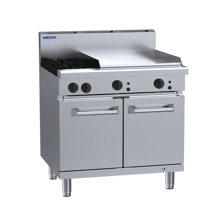 Luus RS-2B6P 900mm Oven with 2 Burners & 600mm Grill Professional Series