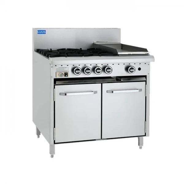 LUUS RS-4B3P – 900mm Professional Oven, 4 Burners & 300mm Grill