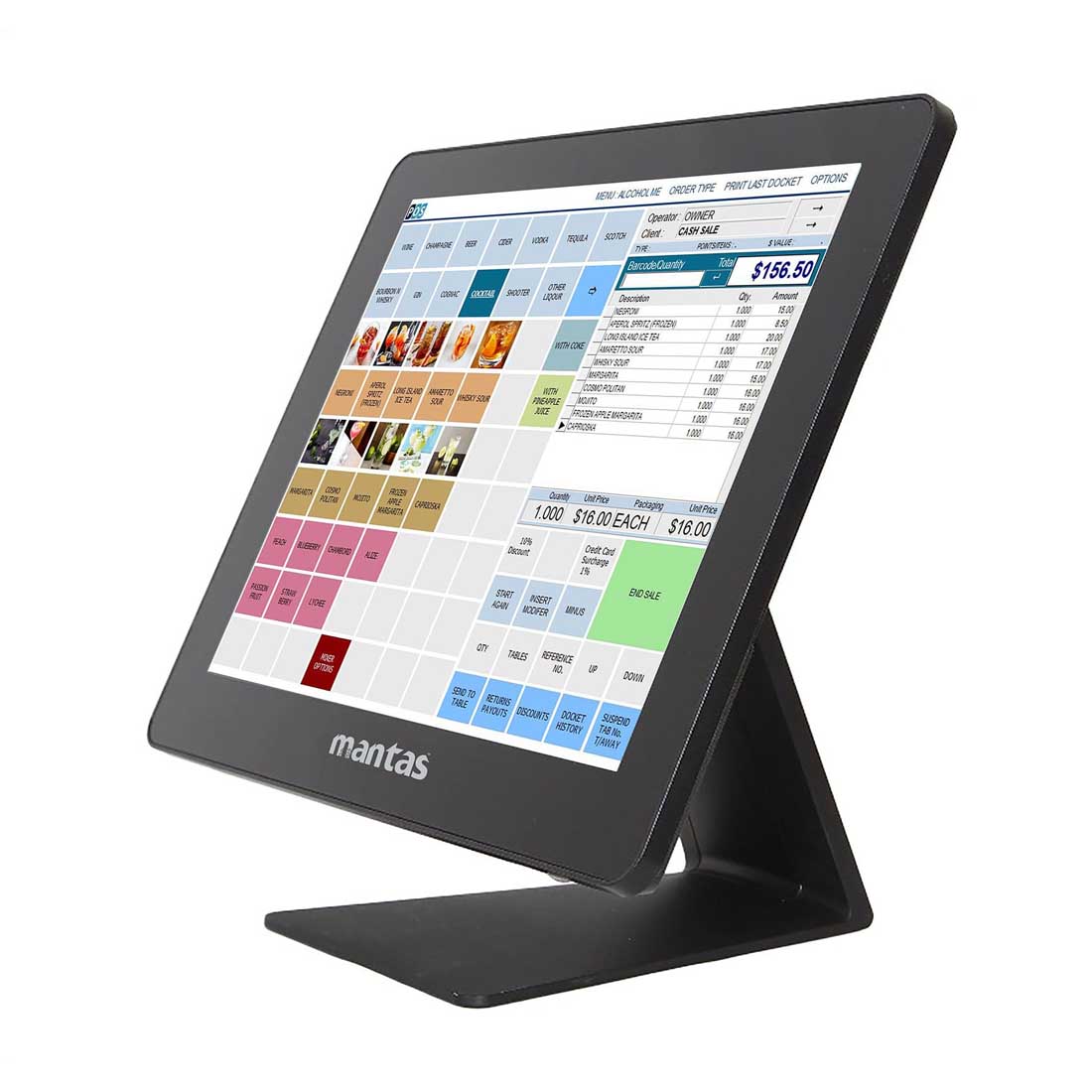 Mantas 2000 All In One Turnkey POS Solution M2000-AIO-15