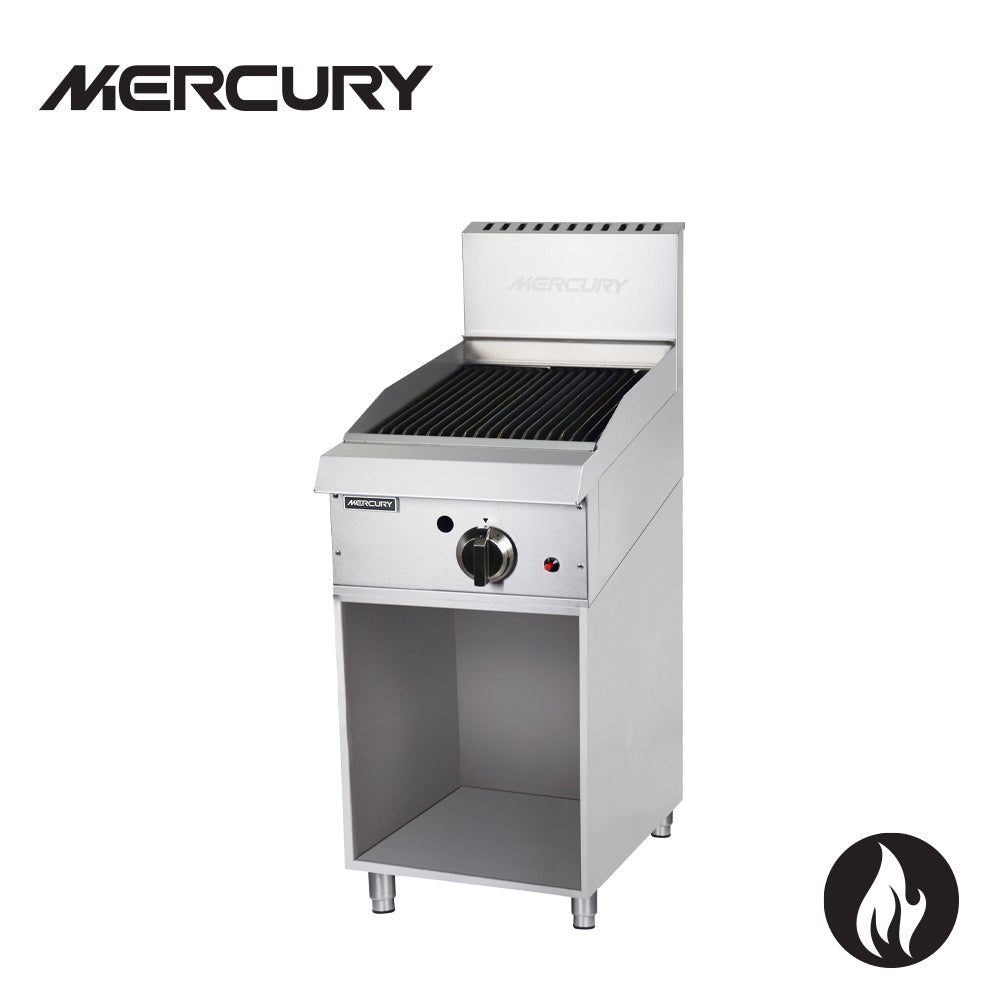 Mercury 381mm Gas Char Broiler on Stand MCN 15 FR Veysel s