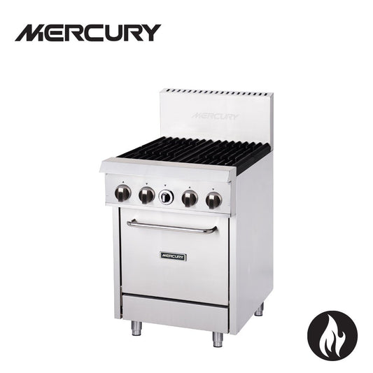 Mercury M24S-4F 4 Burner Gas Cooktop with Oven