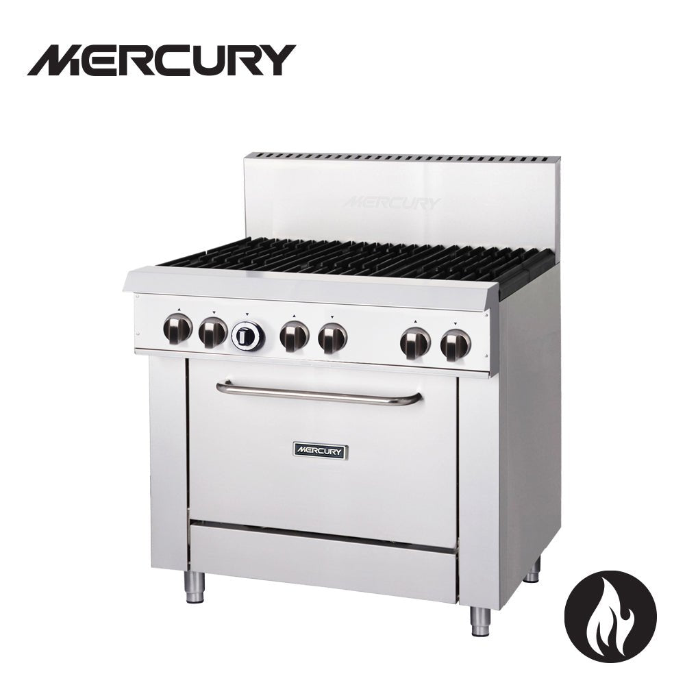 Mercury M36S-6F 6 Burner Gas Cooktop with Oven