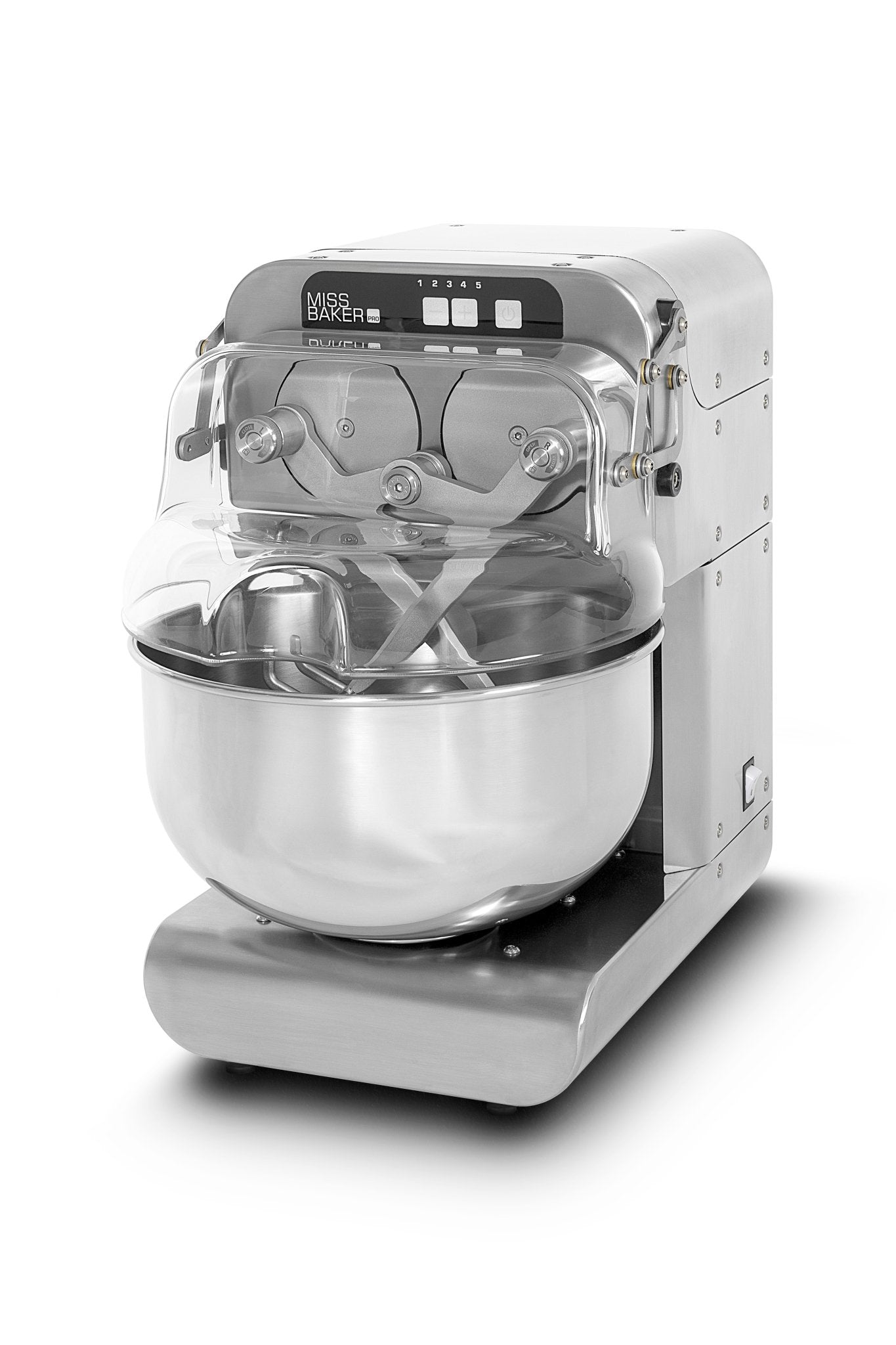 Miss Baker Pro - 3kg/10 Litre Double Arm Mixer, 5 speed, Stainless steel (INOX)