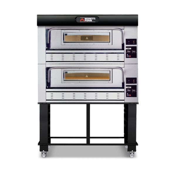 Moretti Forni Double Deck Gas Pizza Oven on Stand 12 x 35cm Pizzas