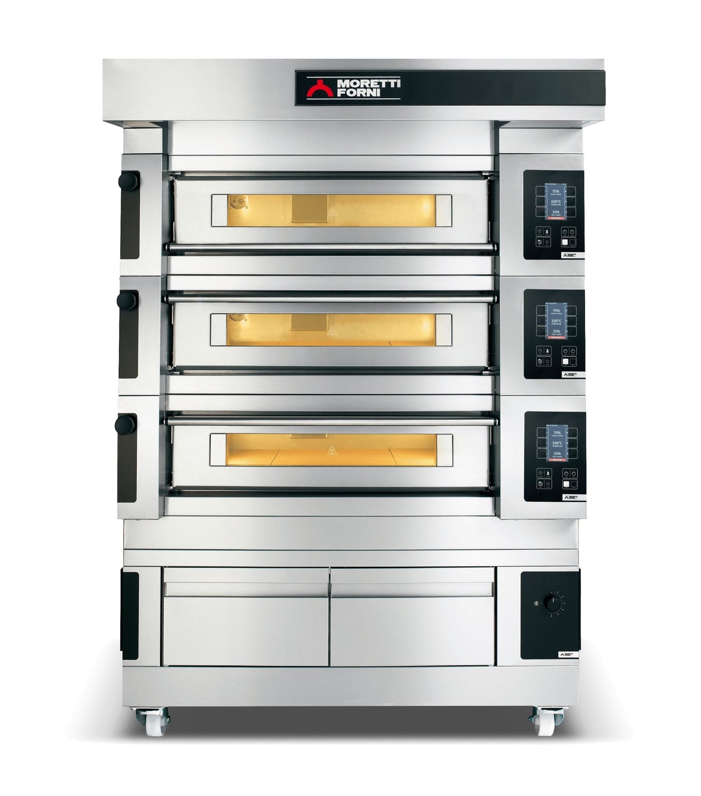 Moretti Forni serieS Triple Deck Oven on Prover COMP S120E/3/L