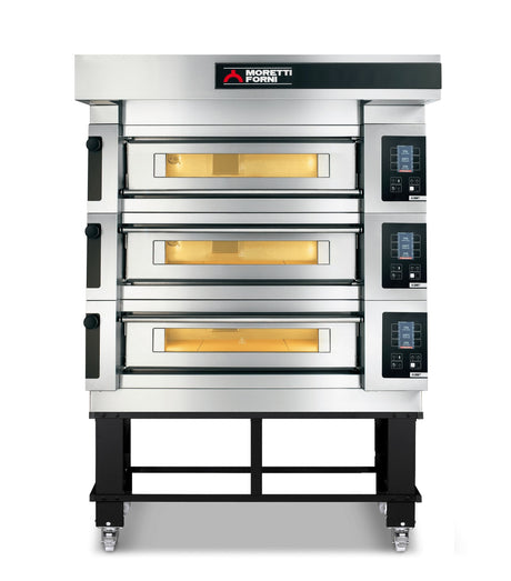 Moretti Forni serieS Triple Deck Oven on Stand COMP S105E/3/S