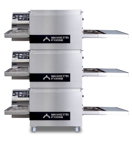 Moretti Forni Triple Chamber Electric Conveyor Oven w/support T64E/3 S