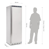 Polar C-Series Upright Fridge Stainless Steel 400Ltr CD082-A