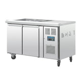 Polar FT281-A 2 Door Saladette Counter Fridge