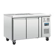 Polar FT281-A 2 Door Saladette Counter Fridge