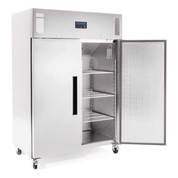 Polar G-Series 2 Door Upright Freezer Stainless Steel 1200Ltr DL896-A