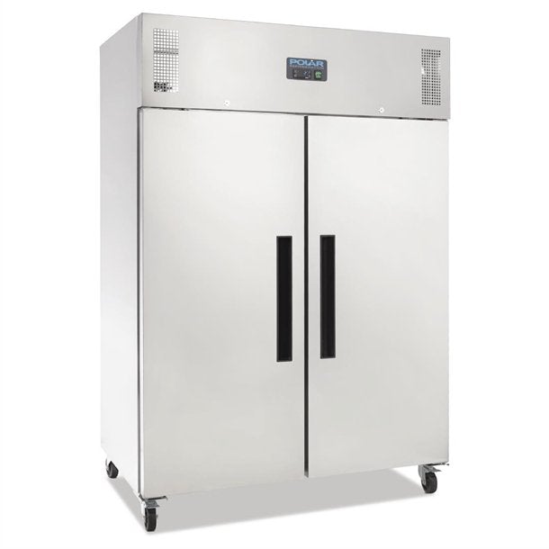 Polar G-Series 2 Door Upright Fridge Stainless Steel 1200Ltr DL895-A