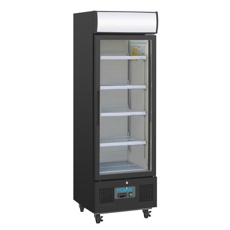 Polar G-Series 218Ltr Black Upright Single Display Fridge - GH426-A