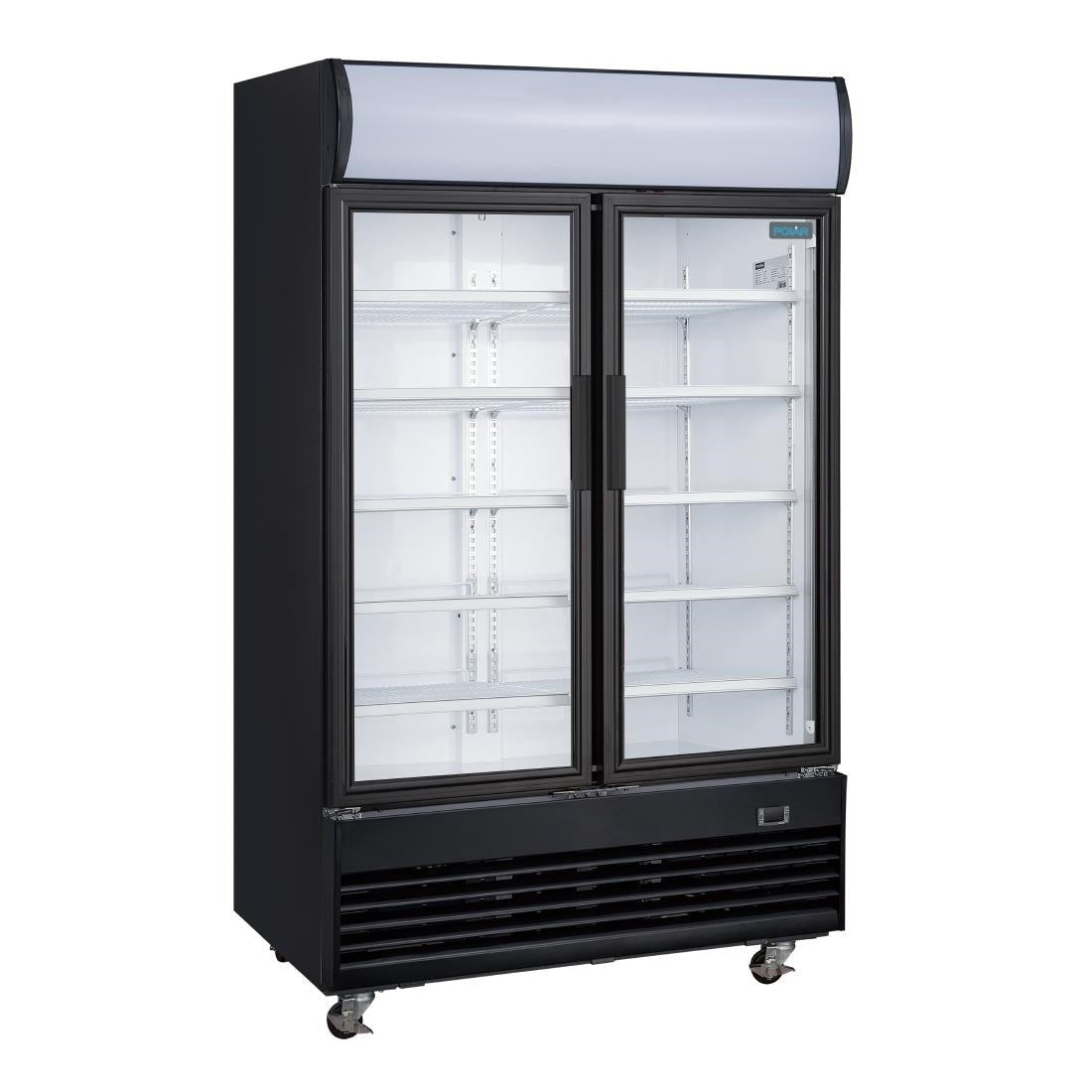 Polar glass on sale door fridge