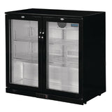 Polar G-Series Counter Back Bar Cooler with Hinged Doors 208Ltr GL002-A