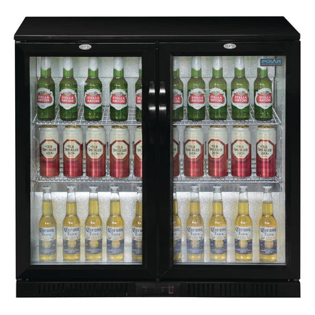 Polar G-Series Counter Back Bar Cooler with Hinged Doors 208Ltr GL002-A